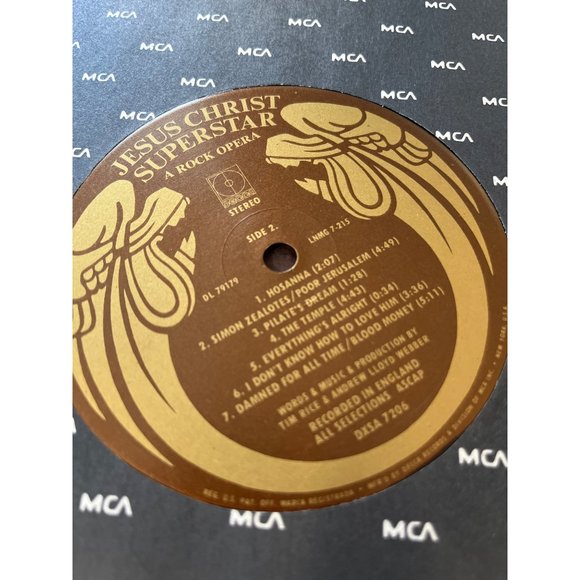 Jesus Christ Superstar A Rock Opera Broadway Cast LP Double Records 1970 - Picture 5 of 5